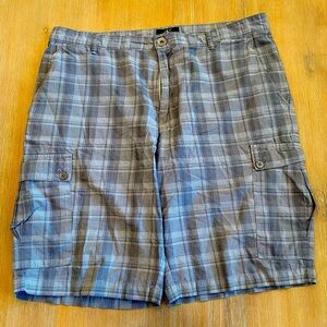 Men’s Calvin Klein shorts, size 36, blue plaid
